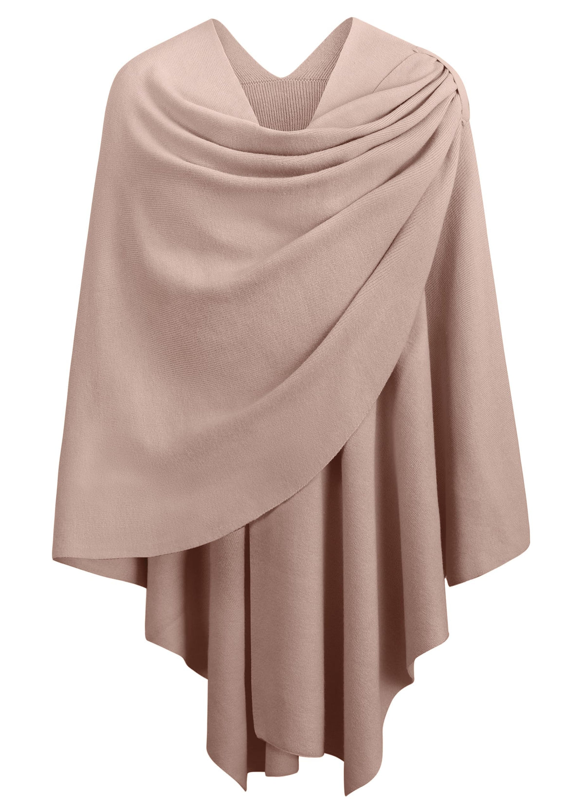 Cross Front Poncho Shawl Wrap Elegant Wedding Formal