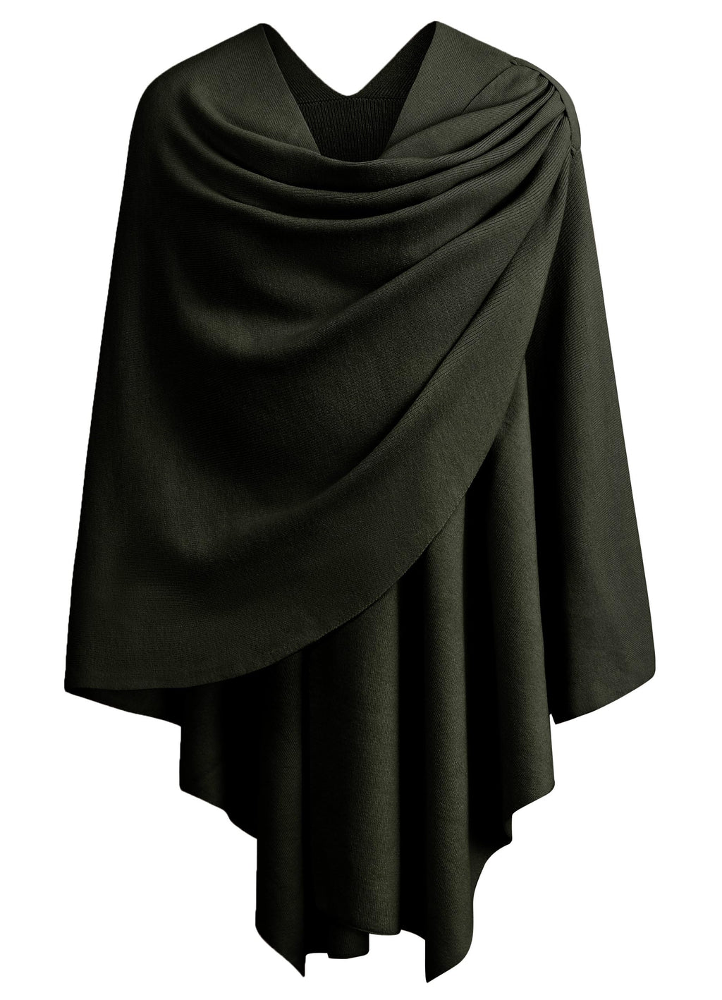 Cross Front Poncho Shawl Wrap Elegant Wedding Formal