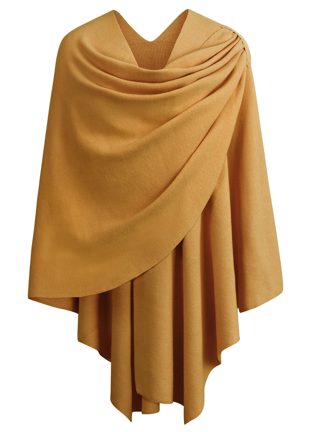 Cross Front Poncho Shawl Wrap Elegant Wedding Formal
