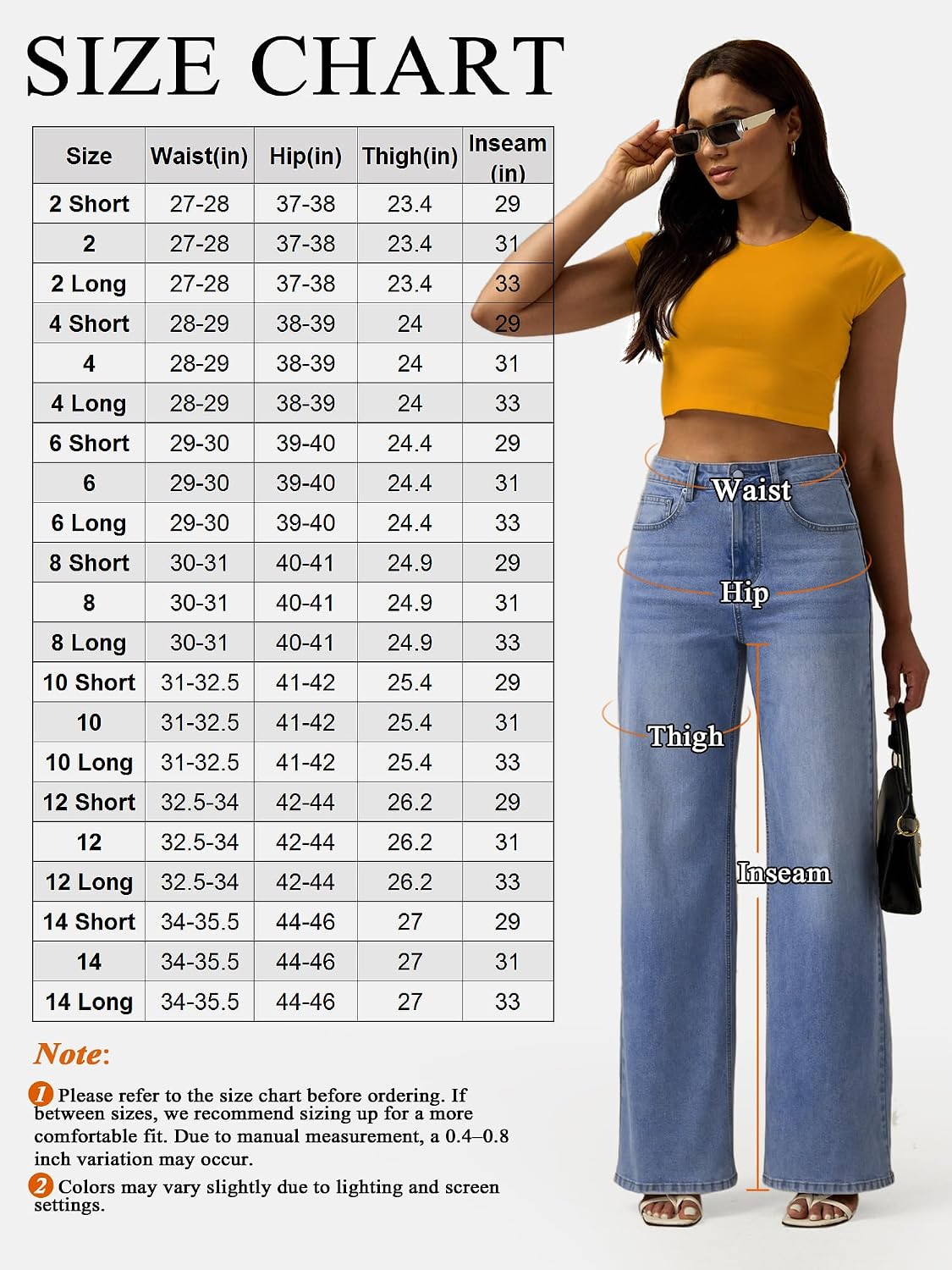Womens Wide Leg Jeans High Waisted Stretch Denim Pants Loose Fit Casual Baggy Jeans with Classic 5 Pockets