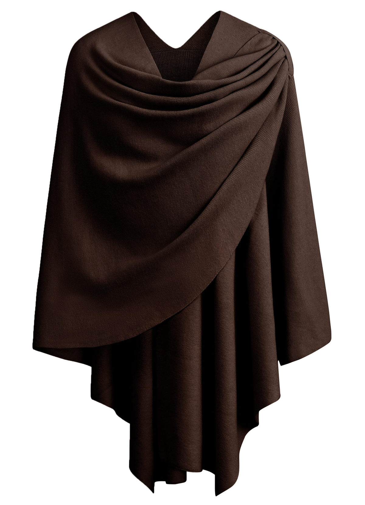 Cross Front Poncho Shawl Wrap Elegant Wedding Formal
