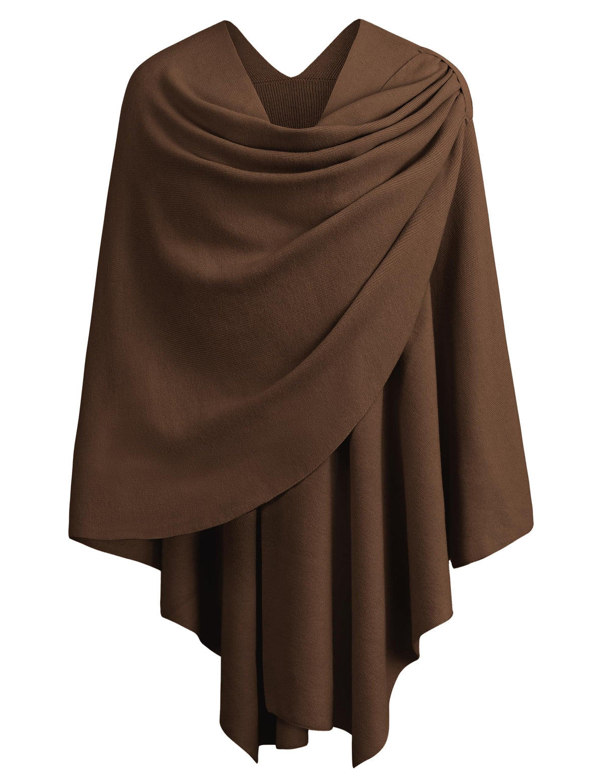 Cross Front Poncho Shawl Wrap Elegant Wedding Formal