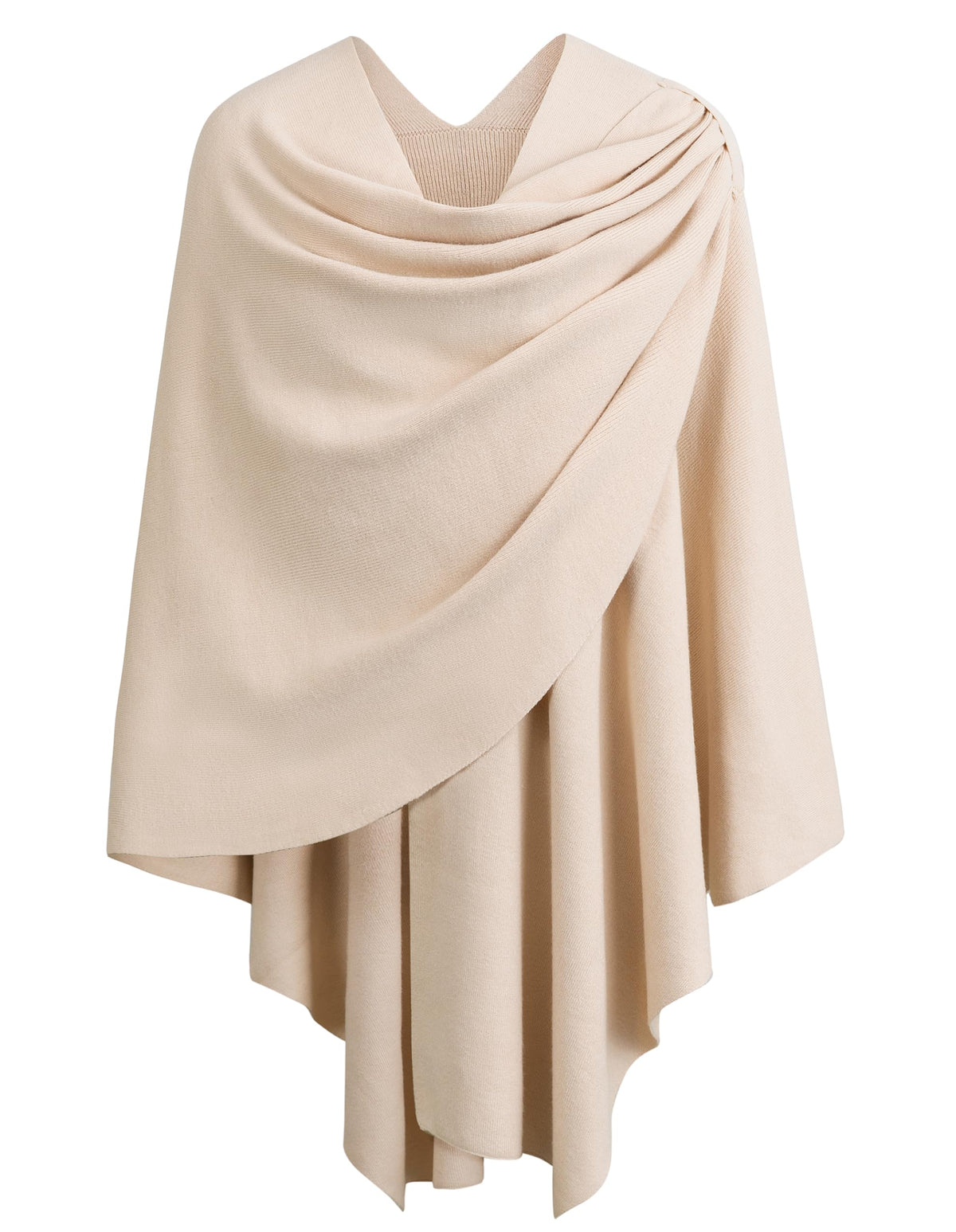 Cross Front Poncho Shawl Wrap Elegant Wedding Formal