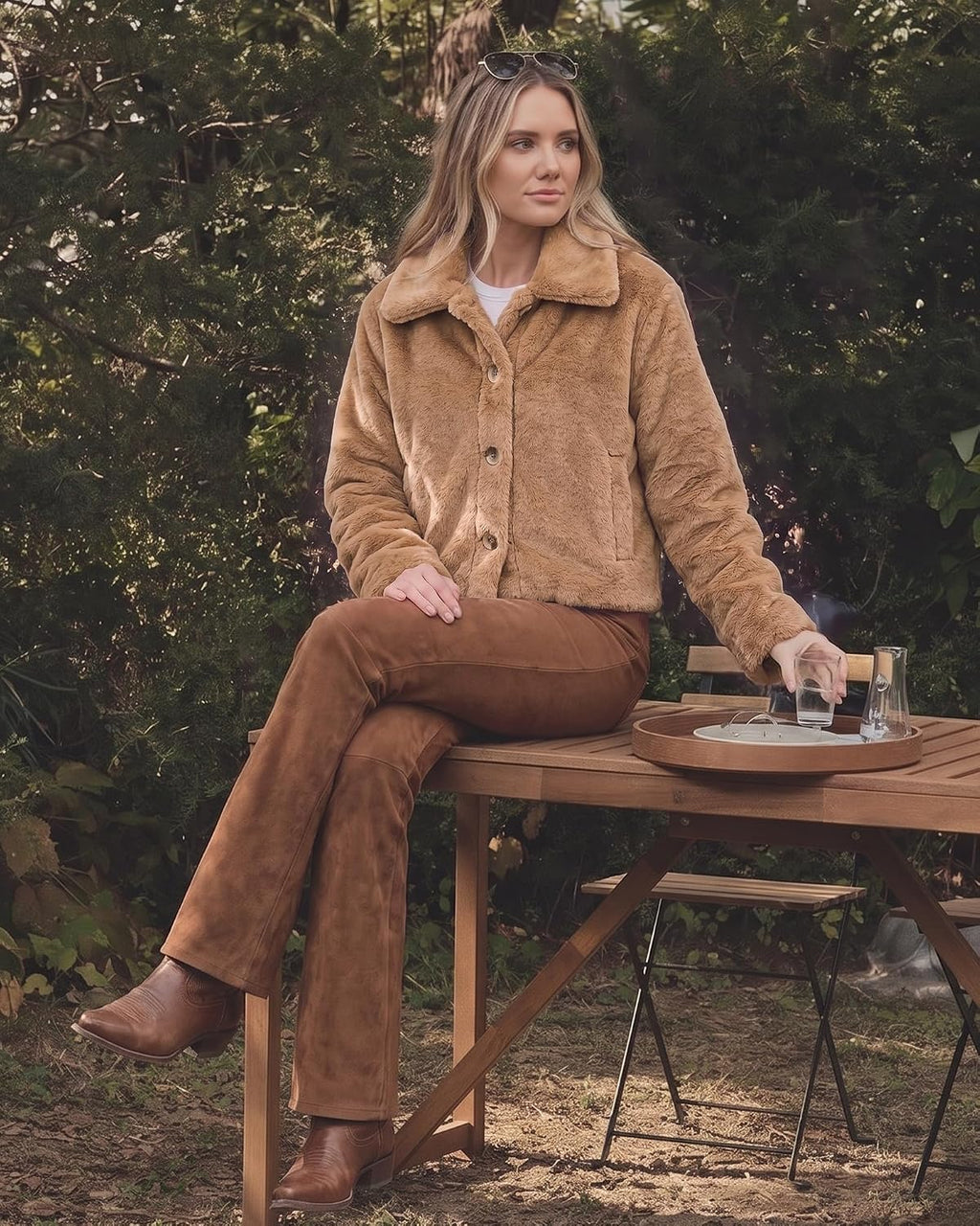 Jackets for Women Cropped Fuzzy Fluffy Fall Winter Coats