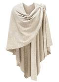 Cross Front Poncho Shawl Wrap Elegant Wedding Formal