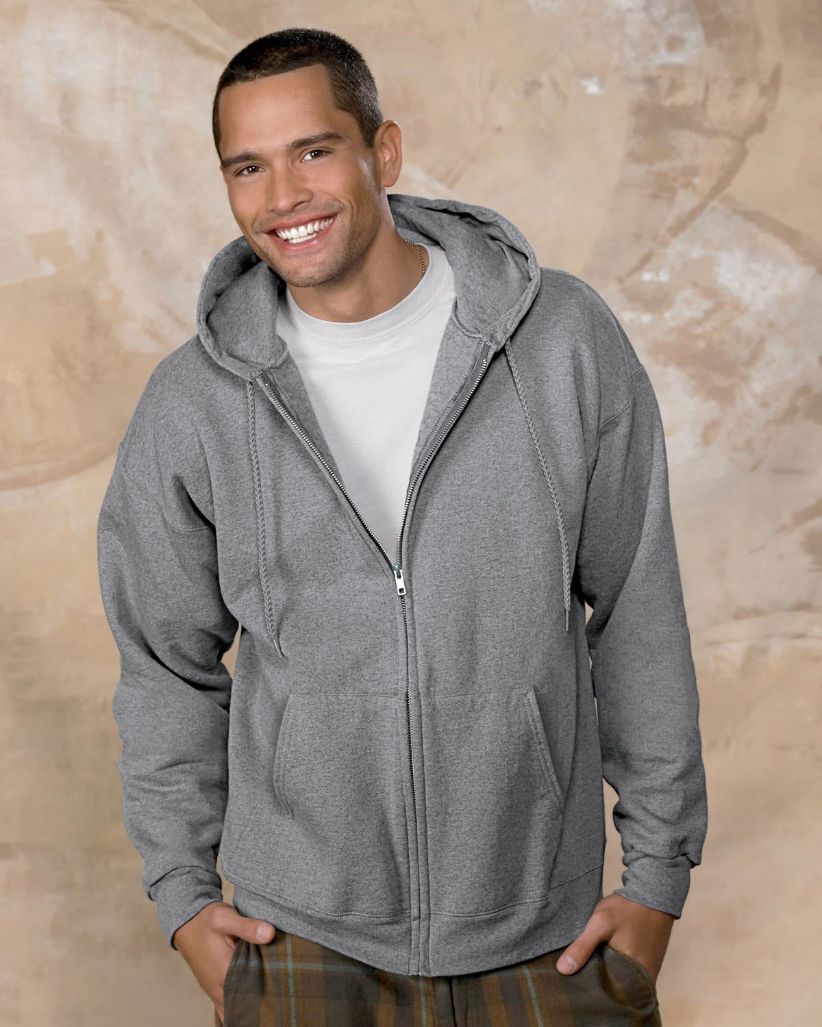 Men's Ultimate Full-Zip Hoodie, Men's Hooded Fleece Sweatshirt with Zipper