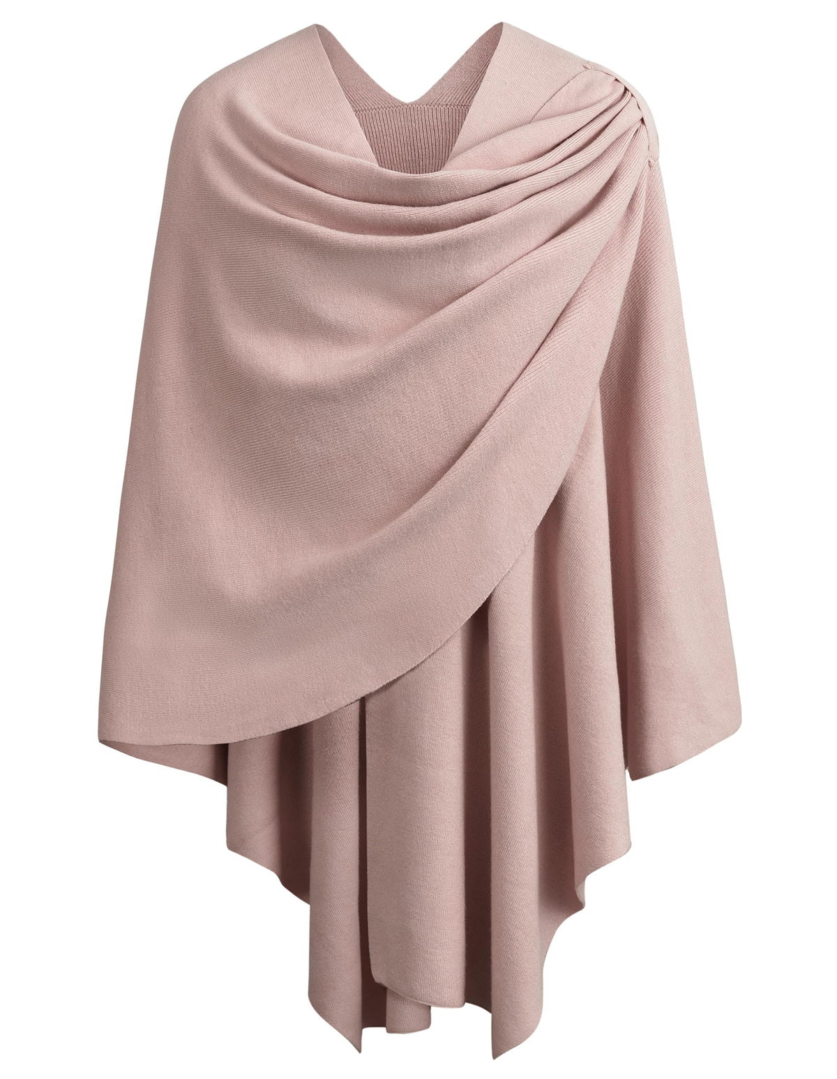 Cross Front Poncho Shawl Wrap Elegant Wedding Formal