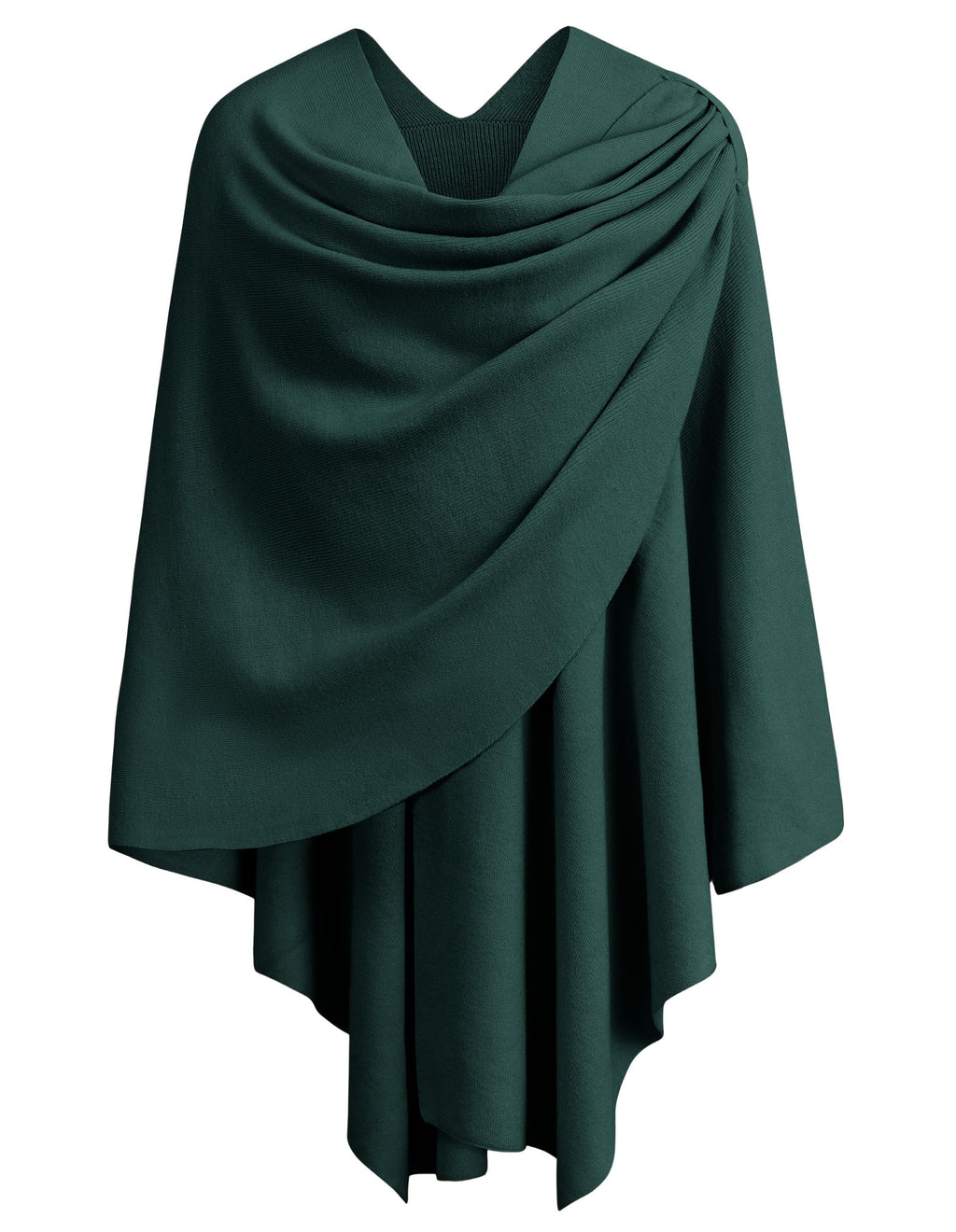 Cross Front Poncho Shawl Wrap Elegant Wedding Formal