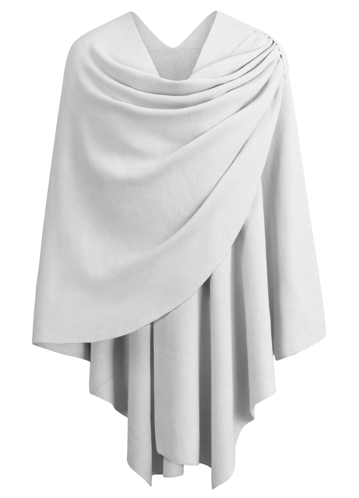 Cross Front Poncho Shawl Wrap Elegant Wedding Formal