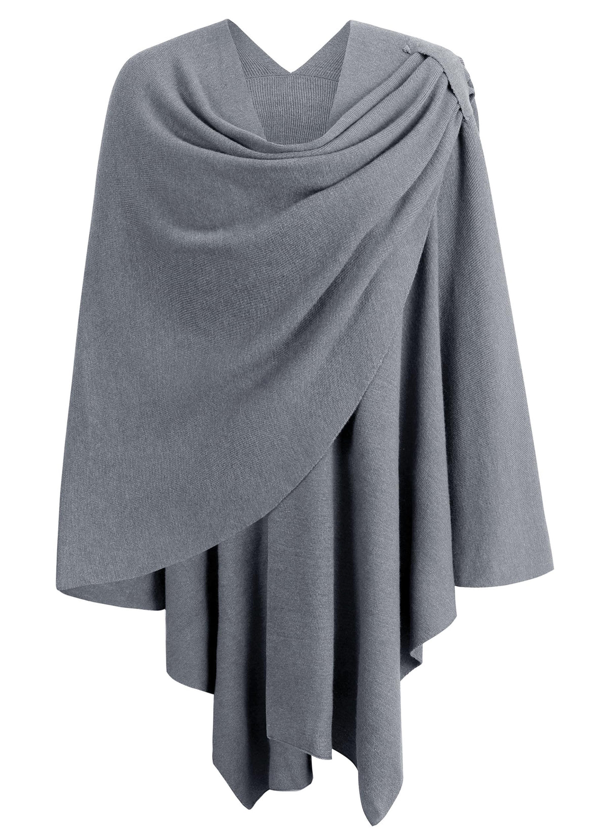 Cross Front Poncho Shawl Wrap Elegant Wedding Formal