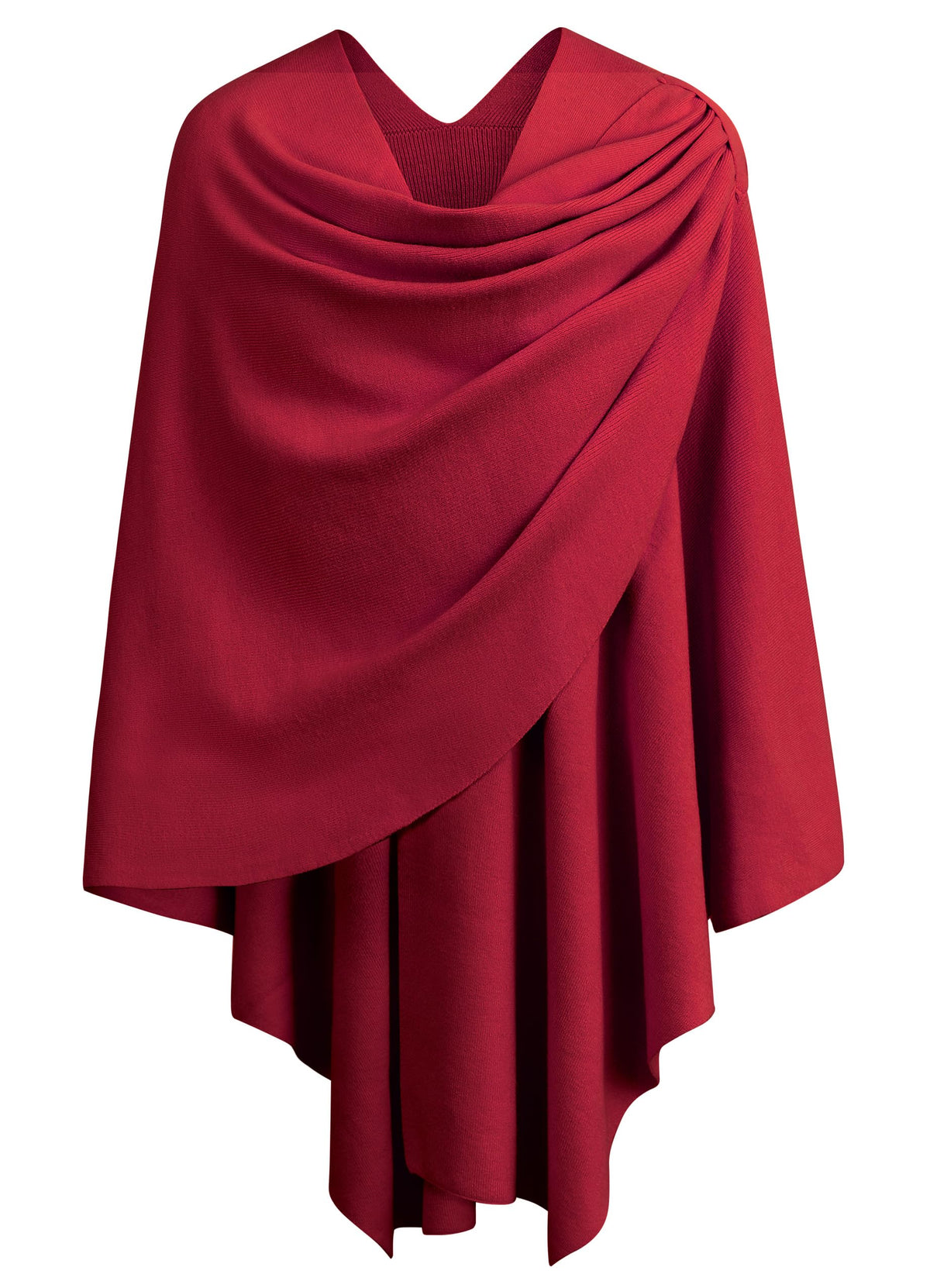 Cross Front Poncho Shawl Wrap Elegant Wedding Formal