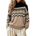 Sweater Women Oversized Turtle Neck Long Sleeve