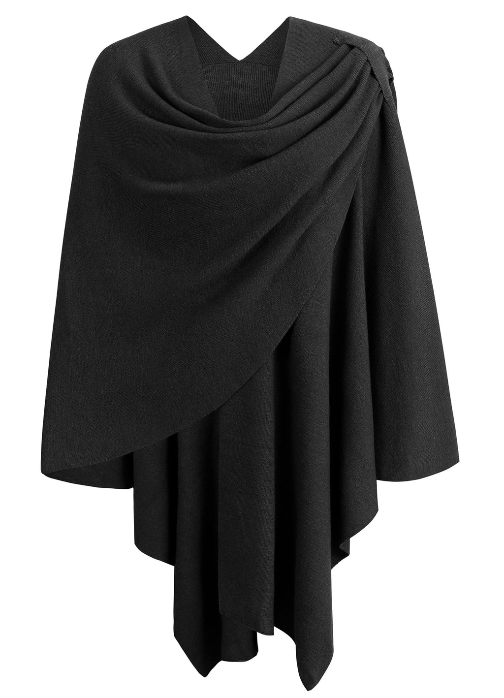 Cross Front Poncho Shawl Wrap Elegant Wedding Formal