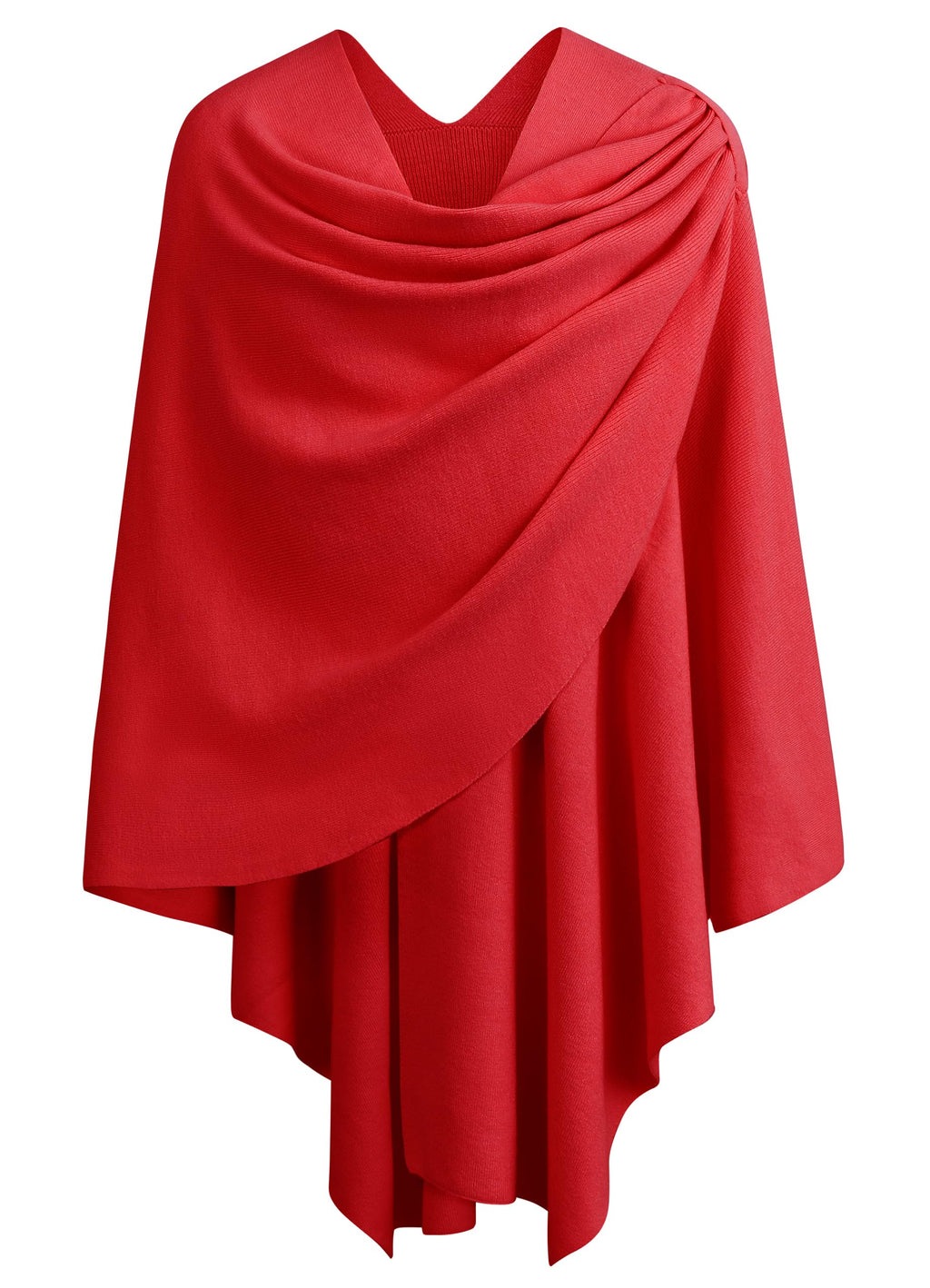 Cross Front Poncho Shawl Wrap Elegant Wedding Formal