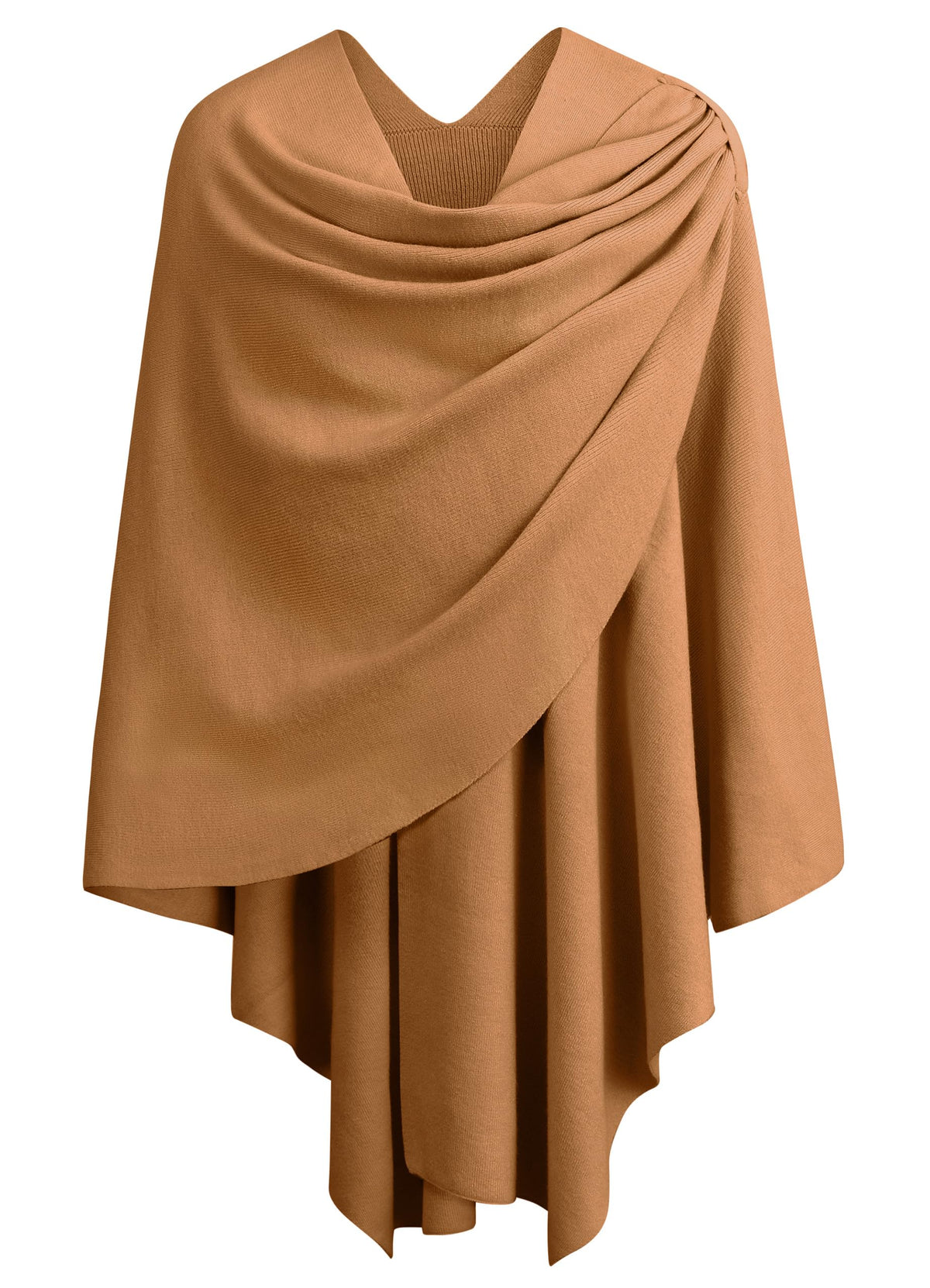 Cross Front Poncho Shawl Wrap Elegant Wedding Formal
