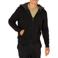 Men's Sherpa-Lined Full-Zip Fleece Hoodie Sweatshirt