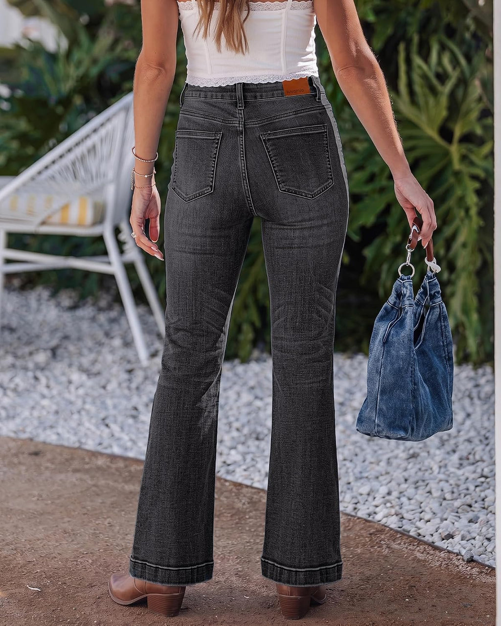 Jeans for Women Trendy Mid Rise Stretch Western Denim Pants