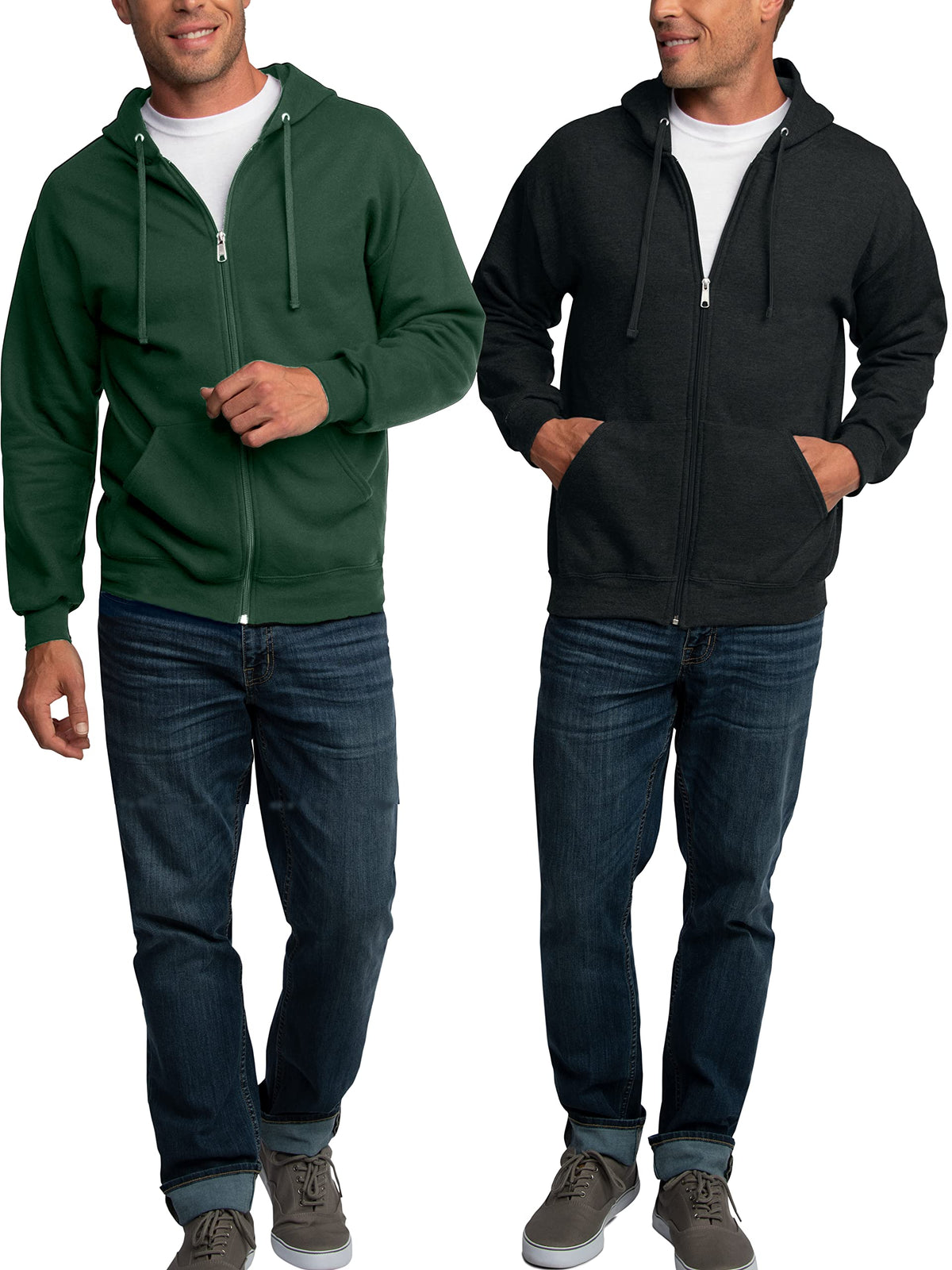 Fleece Full Zip Hoodie Sweatshirt