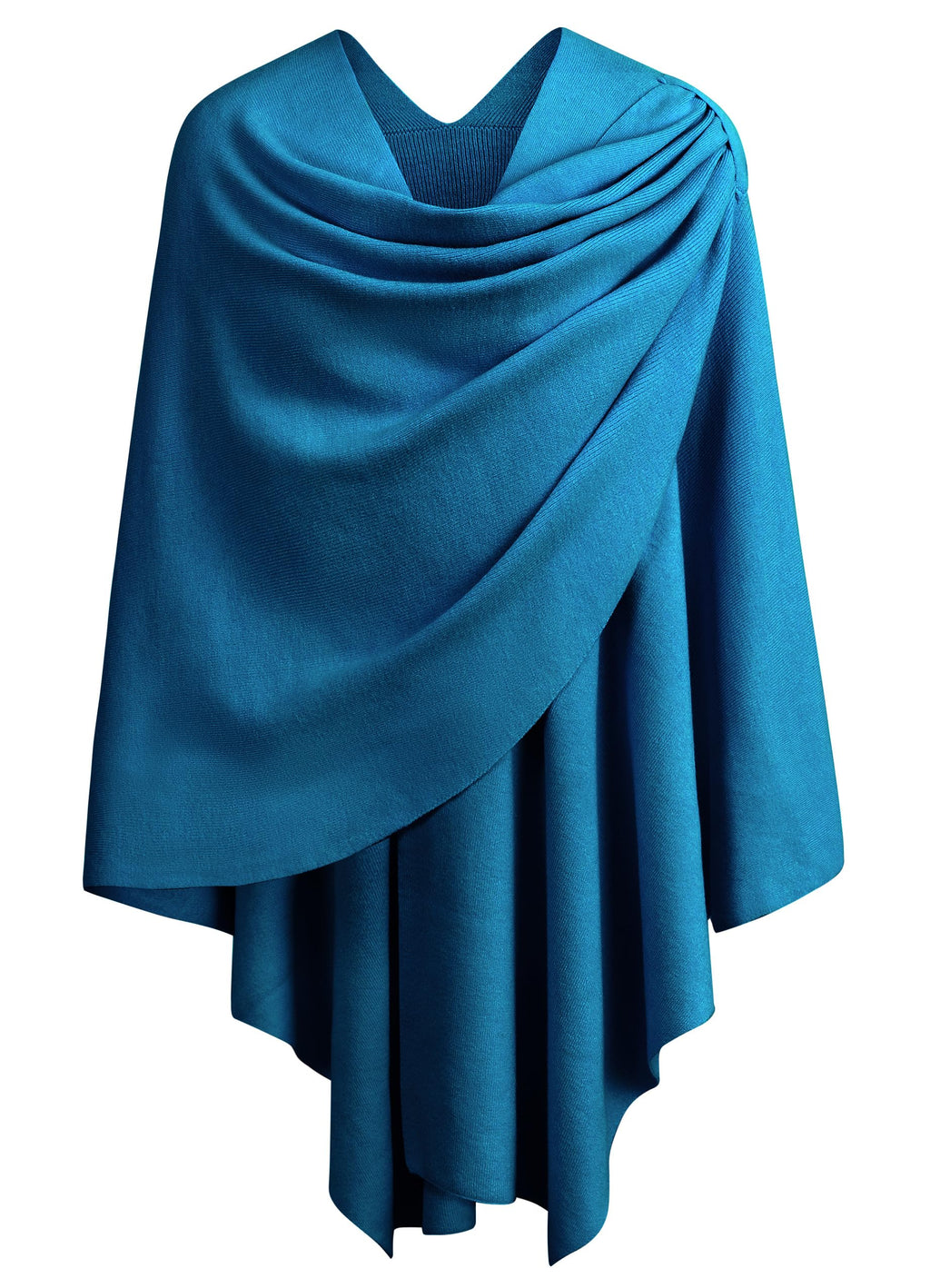 Cross Front Poncho Shawl Wrap Elegant Wedding Formal