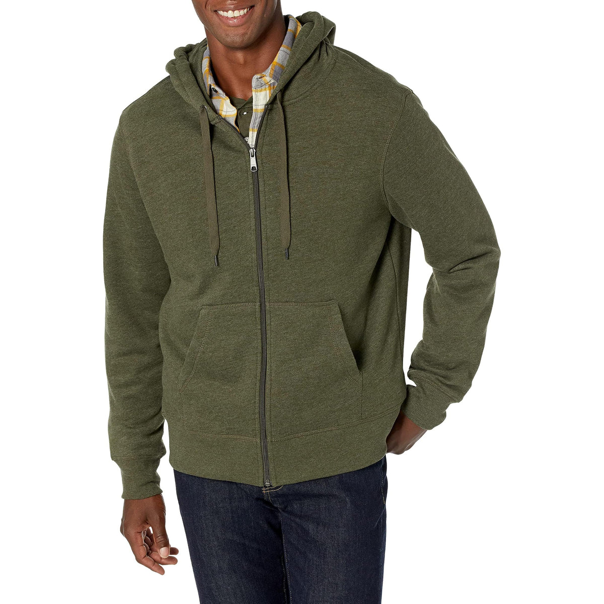 Men's Full-Zip Fleece Hoodie Sweatshirt (Available in Big & Tall)