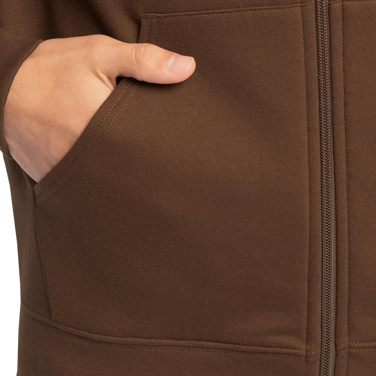Fleece Full Zip Hoodie Sweatshirt