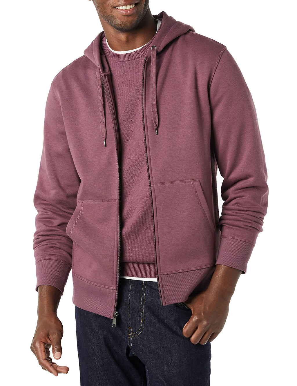 Men's Full-Zip Fleece Hoodie Sweatshirt (Available in Big & Tall)
