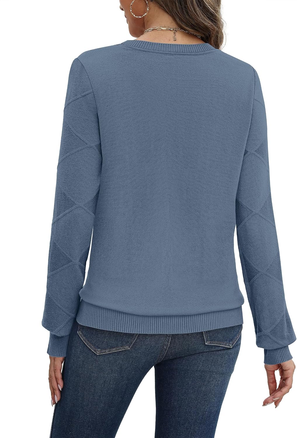 Sweaters for Women Trendy Fall Fashion Clothing Long Sleeve Tops