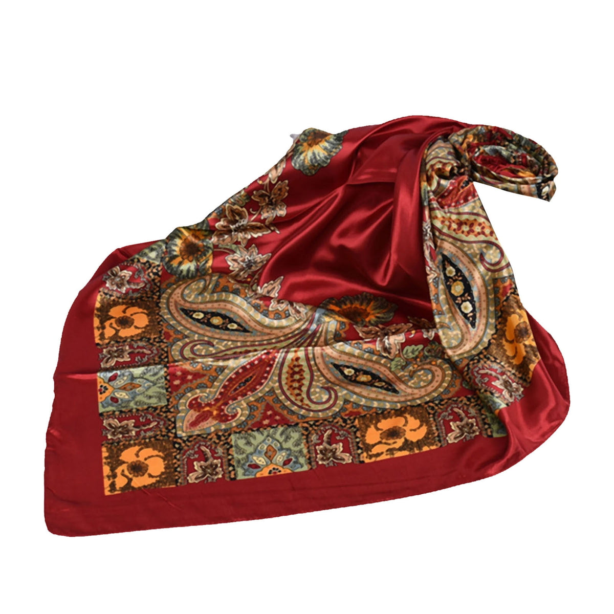 35” Satin Large Square Head Scarves - 1PC Scarfs for Women